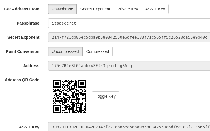 Bitcoin Private Key Database 2017